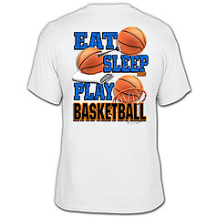 Pure Sport Basketball T-Shirt: Eat Sleep Basketball